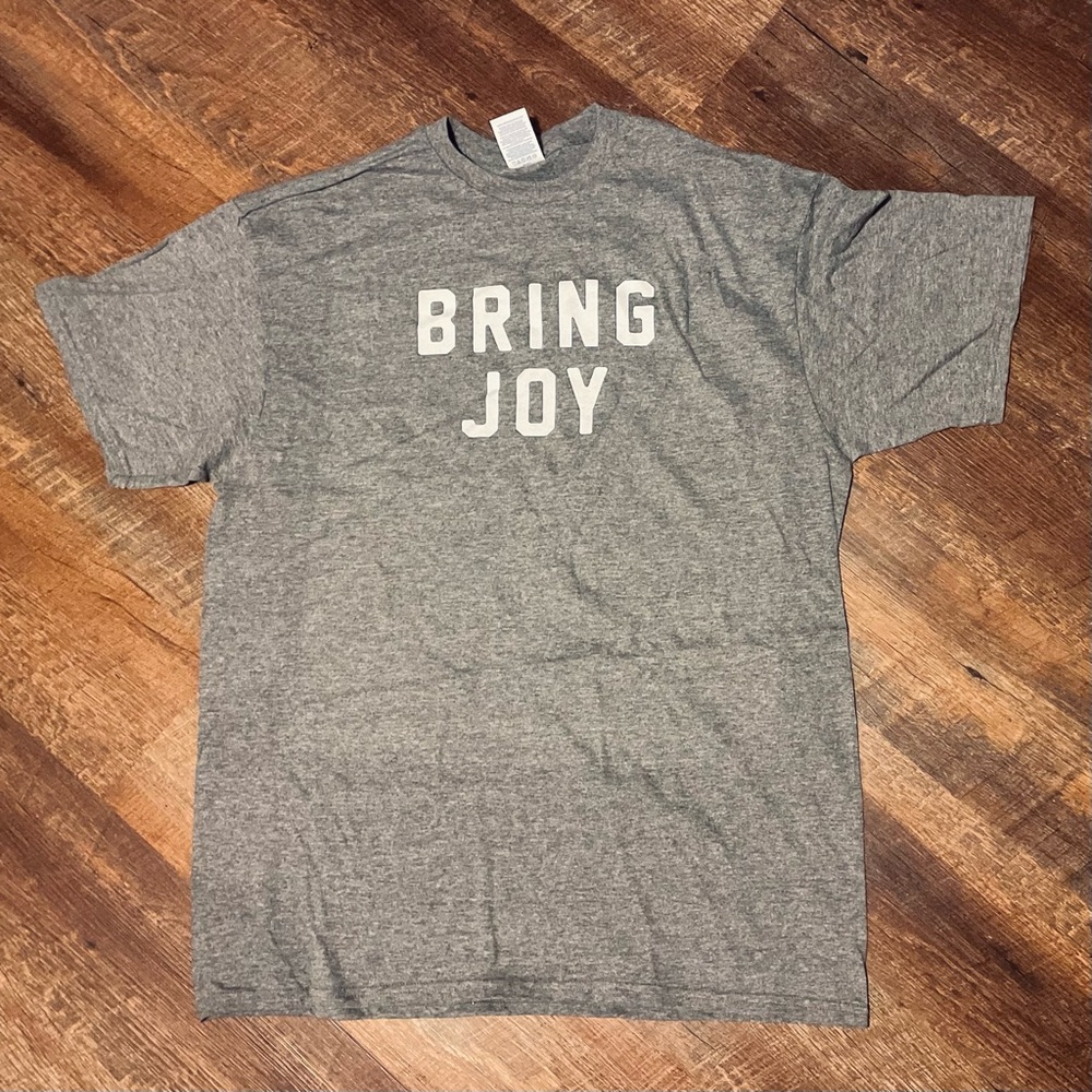 NEW Size Large Graphic T-Shirt - “Bring Joy”